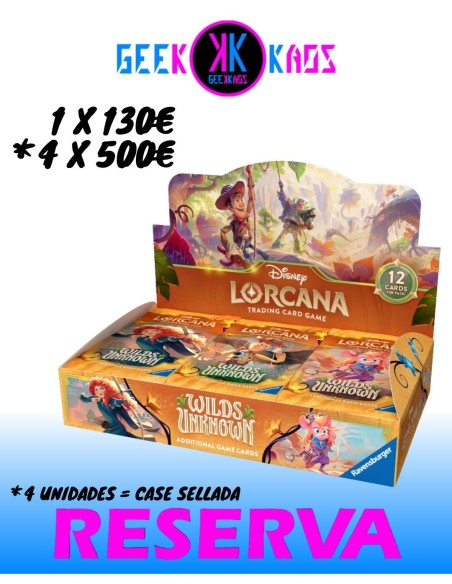 TCG DISNEY LORCANA CHAPTER 12 - WILDS UNKNOWN - BOOSTER 24 SOBRES - INGLES