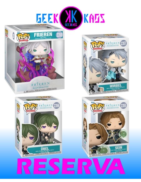 4-PACK - FUNKO POP! - FRIEREN - SEIN 2355, ÜBEL 2356, WIRBEL 2357, FRIEREN 2358