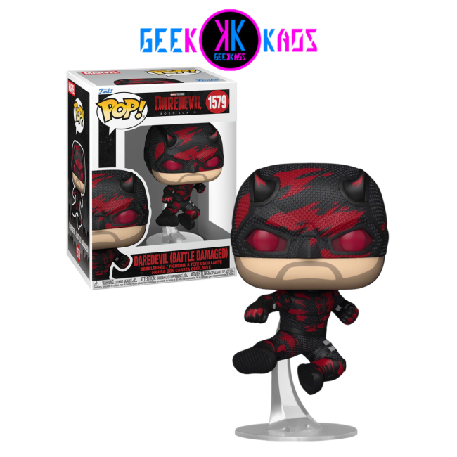 FUNKO POP! - DAREDEVIL: BORN AGAIN - DAREDEVIL (BATTLE DAMAGED) 1579