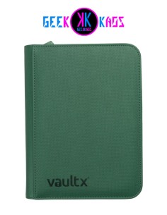 ALBUM TCG - METALLIC GREEN - 4 POCKET - 160 CARTAS - VAULT X