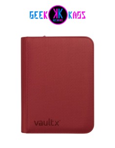 ALBUM TCG - METALLIC RED- 4 POCKET - 160 CARTAS - VAULT X