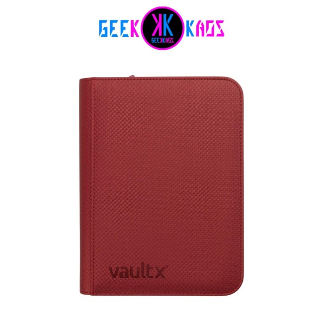 ALBUM TCG - METALLIC RED- 4 POCKET - 160 CARTAS - VAULT X