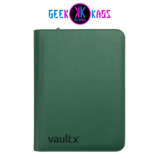 ALBUM TCG - METALLIC GREEN- 9 POCKET - 360 CARTAS - VAULT X