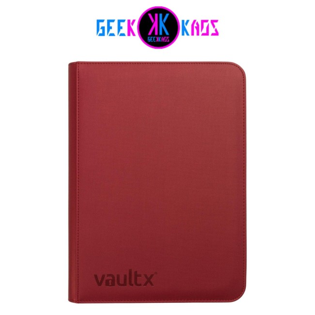 ALBUM TCG - METALLIC RED 9 POCKET - 360 CARTAS - VAULT X