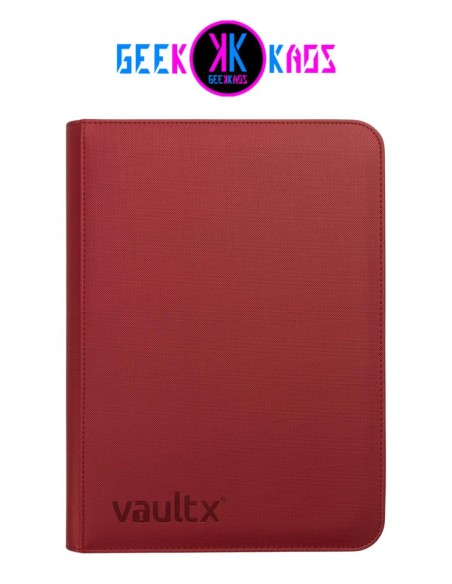 ALBUM TCG - METALLIC RED 9 POCKET - 360 CARTAS - VAULT X