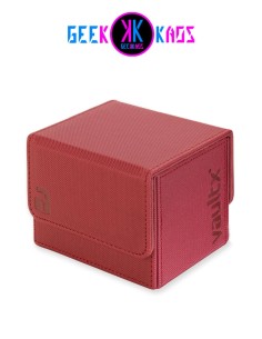 DECK BOX TCG - METALLIC RED - 100+ CARTAS - VAULT X
