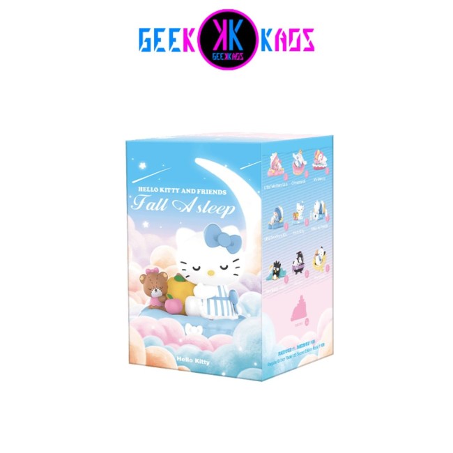 POP MART - HELLO KITTY & FRIENDS - SANRIO CHARACTERS FALL ASLEEP SERIES FIGURES - 4,2-6 CM