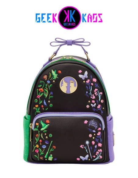 MINI MOCHILA - WICKED - FLORAL AND LACE - LOUNGEFLY