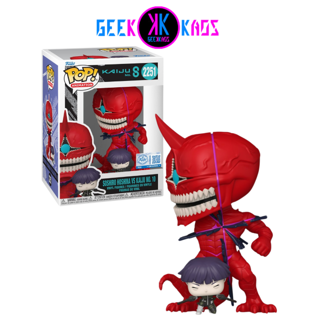FUNKO POP! - KAIJU NO. 8 - SOSHIRO HOSHINA VS KAIJU NO. 10 2251 (SE)