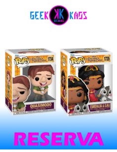 2-PACK - FUNKO POP! THE HUNCHBACK OF NOTRE DAME - QUASIMODO 1734, ESMERALDA & DJALI 1735