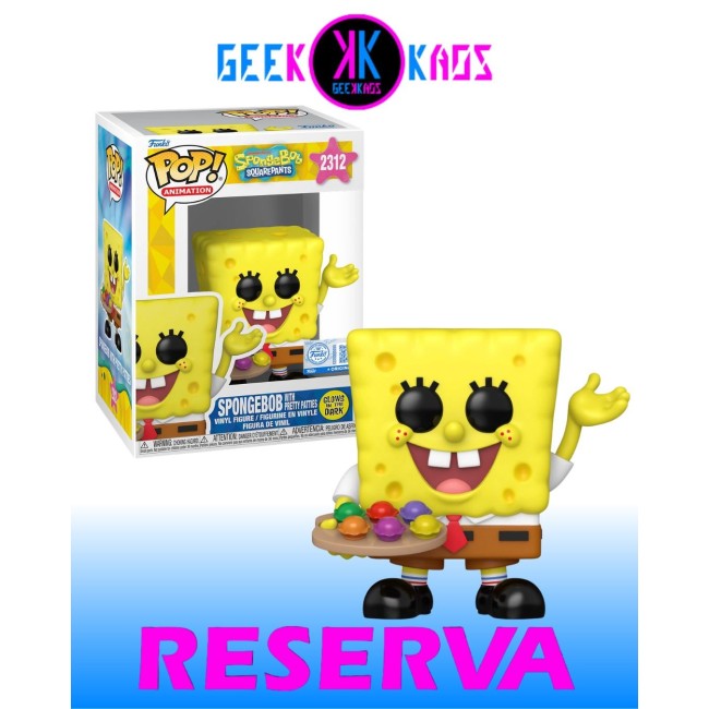 FUNKO POP! - SPONGEBOB SQUAREPANTS - SPONGEBOB WITH PRETTY PATTIES 2312 (SE) (GITD)