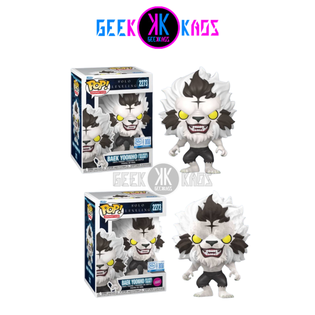 FUNKO POP! - SOLO LEVELING - BAEK YOONHO (silver mane) BUNDLE REGULAR + CHASE