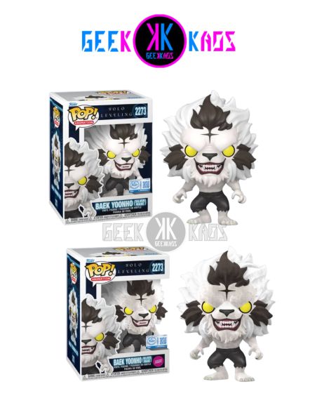 FUNKO POP! - SOLO LEVELING - BAEK YOONHO (silver mane) BUNDLE REGULAR + CHASE