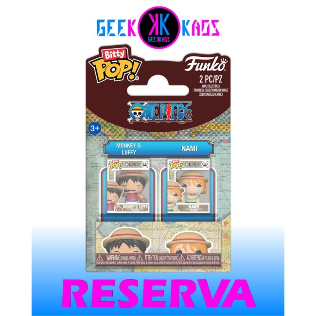 BITTY POP! - ONE PIECE - LUFFY & NAMI (2-PACK)