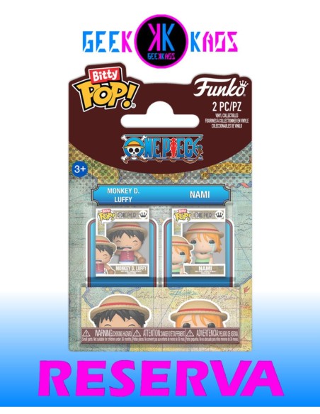 BITTY POP! - ONE PIECE - LUFFY & NAMI (2-PACK)