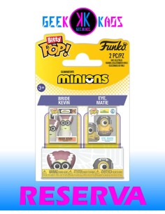 BITTY POP! - MINIONS - BRIDE KEVIN & EYE, MATIE (2-PACK)