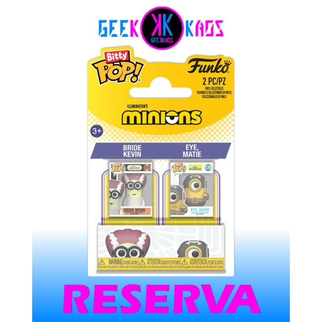 BITTY POP! - MINIONS - BRIDE KEVIN & EYE, MATIE (2-PACK)