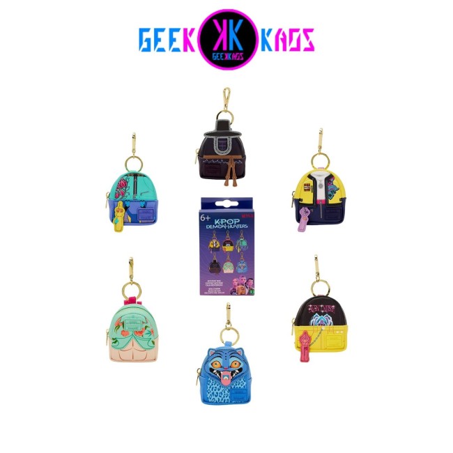 BLIND BOX - K-POP DEMON HUNTERS - MINI MOCHILA LLAVERO MYSTERY - LOUNGEFLY
