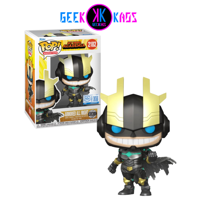 FUNKO POP! - MY HERO ACADEMIA - ARMORED ALL MIGHT 2182 (SE) (METALLIC)