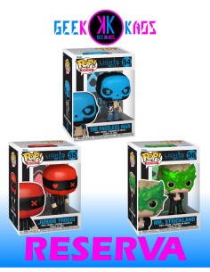 3-PACK - FUNKO POP! - LIGHTS OUT - THE FACELESS MAN 54, JUNIOR TROCCI 55, MR. STRICKLAND 56