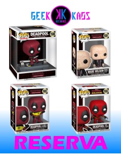 4-PACK - FUNKO POP! DEADPOOL - DEADPOOL 1580, WADE WILSON 1581, DEADPOOL 1583, DEADPOOL 1584