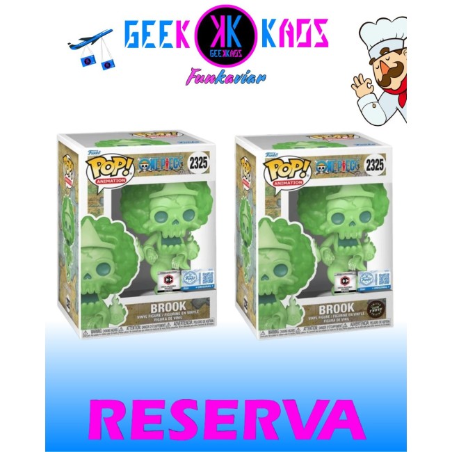 FUNKO POP! - ONE PIECE - BROOK 2325 BUNDLE (CHALICE PRE-RELEASE STICKER)