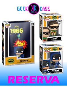 3-PACK - FUNKO POP! BATMAN - BATMAN 624, ROBIN 625, BATMAN 24