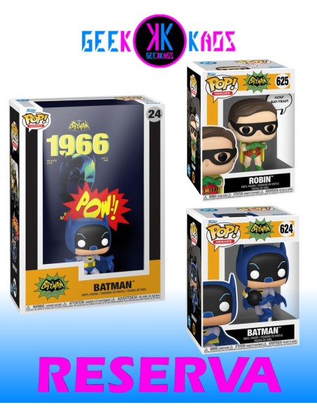 3-PACK - FUNKO POP! BATMAN - BATMAN 624, ROBIN 625, BATMAN 24
