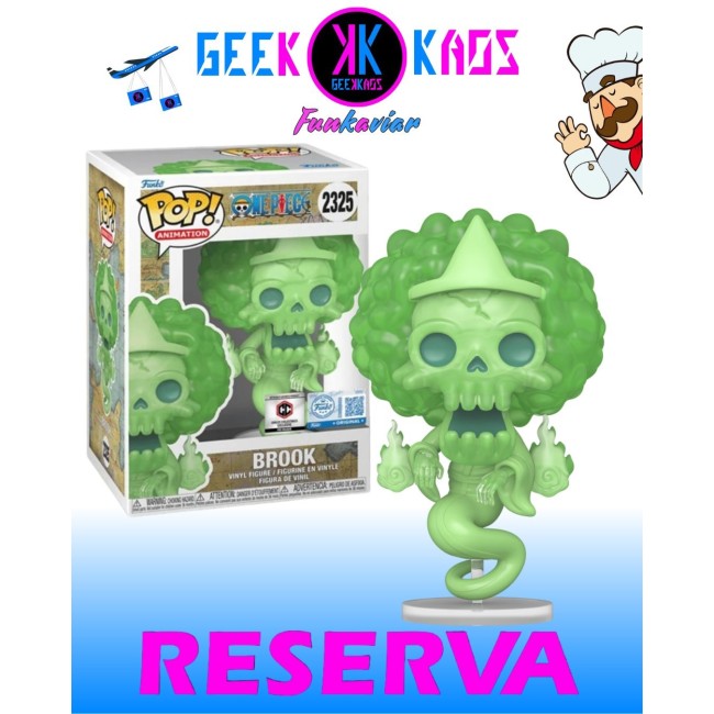 FUNKO POP! - ONE PIECE - BROOK 2325  ( CHALICE PRE-RELEASE STICKER )