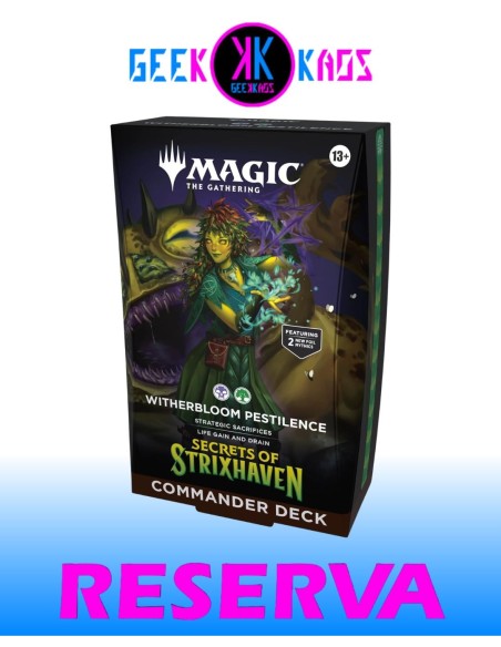 MAGIC: THE GATHERING - SECRETS OF STRIXHAVEN - WHITERBLOOM PESTILENCE COMMANDER DECK - INGLES