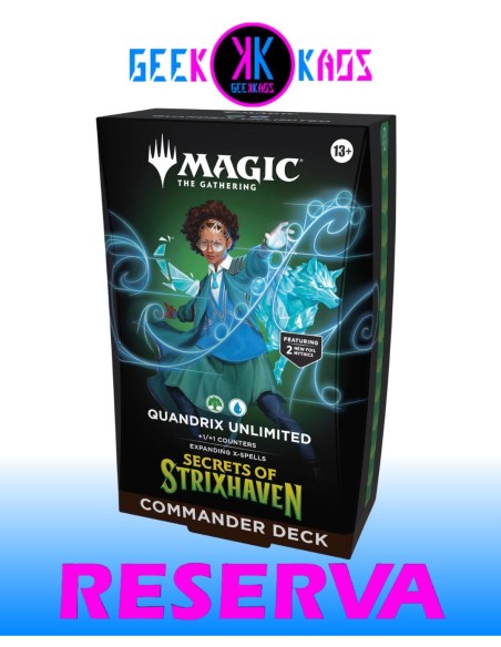 MAGIC: THE GATHERING - SECRETS OF STRIXHAVEN - QUANDRIX UNLIMITED COMMANDER DECK - INGLES