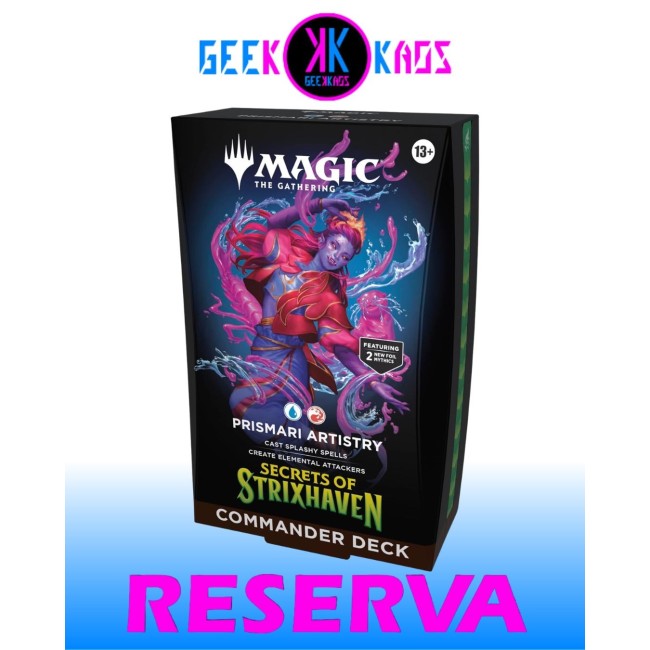 MAGIC: THE GATHERING - SECRETS OF STRIXHAVEN - PRISMARI ARTISTRY COMMANDER DECK - INGLES