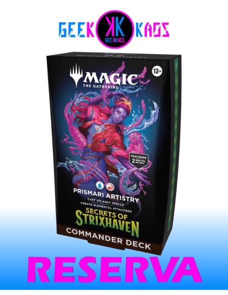 MAGIC: THE GATHERING - SECRETS OF STRIXHAVEN - PRISMARI ARTISTRY COMMANDER DECK - INGLES