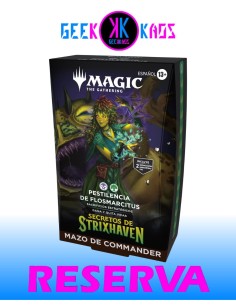 MAGIC: THE GATHERING - SECRETS OF STRIXHAVEN - PESTILENCIA DE FLOSMARCITUS COMMANDER DECK - ESPAÑOL