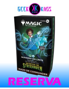 MAGIC: THE GATHERING - SECRETS OF STRIXHAVEN - QUANDRIX SIN LIMITE COMMANDER DECK - ESPAÑOL