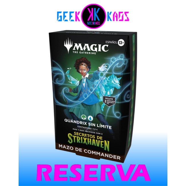 MAGIC: THE GATHERING - SECRETS OF STRIXHAVEN - QUANDRIX SIN LIMITE COMMANDER DECK - ESPAÑOL