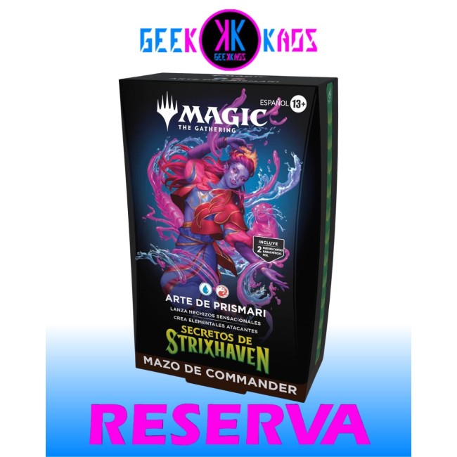 MAGIC: THE GATHERING - SECRETS OF STRIXHAVEN - ARTE DE PRISMARI COMMANDER DECK - ESPAÑOL