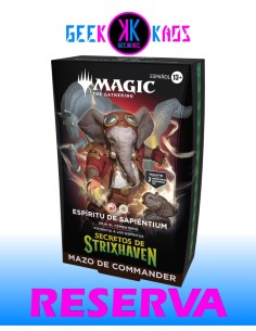 MAGIC: THE GATHERING - SECRETS OF STRIXHAVEN - ESPIRITU DE SAPIENTIUM COMMANDER DECK - ESPAÑOL