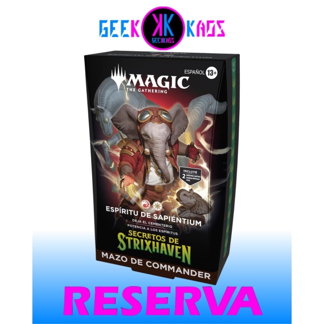 MAGIC: THE GATHERING - SECRETS OF STRIXHAVEN - ESPIRITU DE SAPIENTIUM COMMANDER DECK - ESPAÑOL