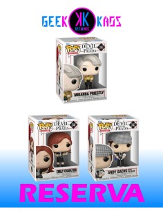 3-PACK - FUNKO POP! - THE DEVIL WEARS PRADA - ANDY SACHS WITH THE BOOK 2042, MIRANDA PRIESTLY 2043, EMILY CHARLTON 2044