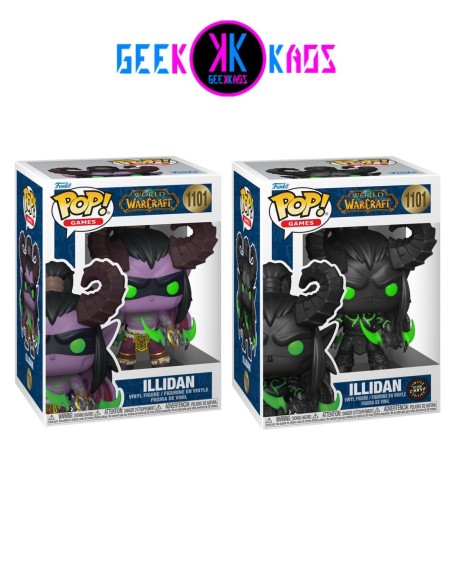FUNKO POP! - WORLD OF WARCRAFT - ILLIDAN 1101 (BUNDLE REGULAR + CHASE)