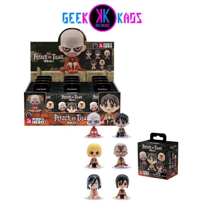 FIGURA MYSTERY - ATTACK ON TITAN - BOBBLE HERO BLIND BOX - YUME TOYS