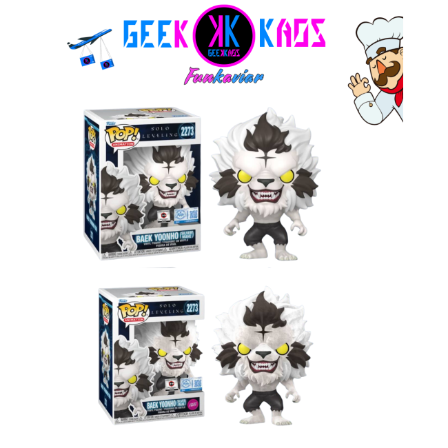 FUNKO POP! - SOLO LEVELING - BAEK YOONHO 2273 BUNDLE (CHALICE PRE-RELEASE STICKER)
