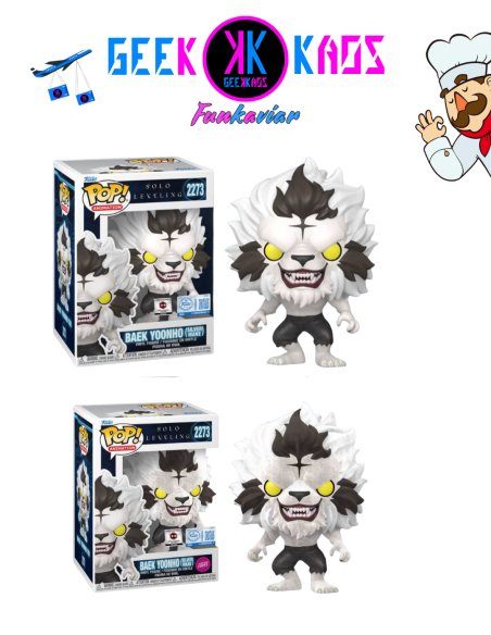 FUNKO POP! - SOLO LEVELING - BAEK YOONHO 2273 BUNDLE (CHALICE PRE-RELEASE STICKER)