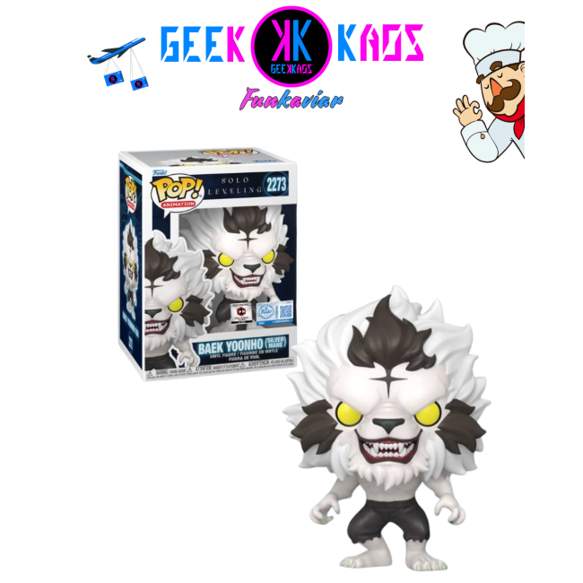 FUNKO POP! - SOLO LEVELING - BAEK YOONHO 2273 ( CHALICE PRE-RELEASE STICKER )