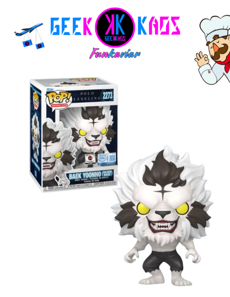 FUNKO POP! - SOLO LEVELING - BAEK YOONHO 2273 ( CHALICE PRE-RELEASE STICKER )