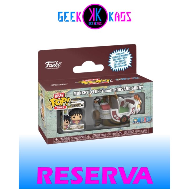 BITTY POP! RIDES - ONE PIECE - MONKEY D. LUFFY WITH THOUSAND SUNNY