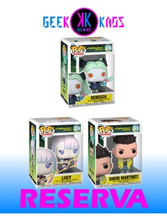 3-PACK - FUNKO POP! CYBERPUNK EDGERUNNER - DAVID MARTINEZ 2413, LUCY 2414, REBECCA 2415