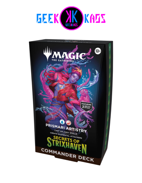 MAGIC: THE GATHERING - SECRETS OF STRIXHAVEN - PRISMARI ARTISTRY COMMANDER DECK - INGLES