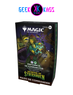 MAGIC: THE GATHERING - SECRETS OF STRIXHAVEN - PESTILENCIA DE FLOSMARCITUS COMMANDER DECK - ESPAÑOL